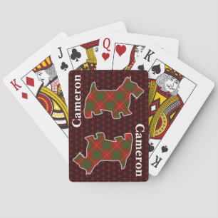Klan Cameron Tartan Scottish Terrier Edition Casinokort