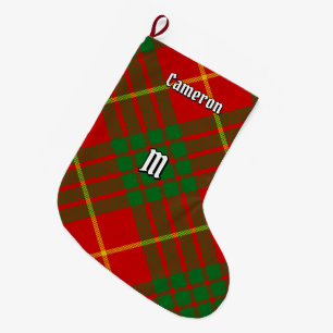 Klan Cameron Tartan Stor Julstrumpa