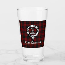 Klan Cameron Vapensköld Badge & Tartan