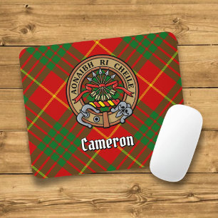 Klan Cameron Vapensköld över Tartan Musmatta