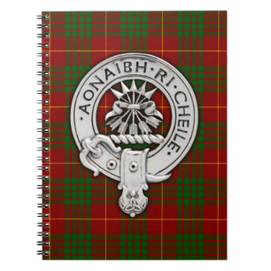 Klan Cameron Vapensköld & Tartan Anteckningsbok