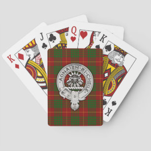 Klan Cameron Vapensköld & Tartan Casinokort