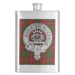 Klan Cameron Vapensköld & Tartan Fickplunta