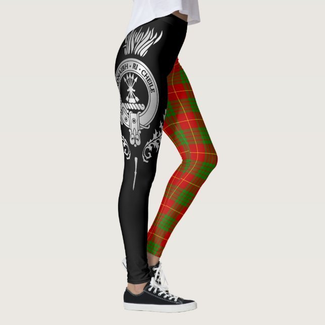 Klan Cameron Vapensköld & Tartan Leggings (Höger)