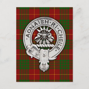 Klan Cameron Vapensköld & Tartan Vykort