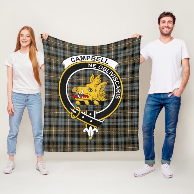 Klan Campbell Argyll Weasted Tartan Play Fleecefilt (På plats)