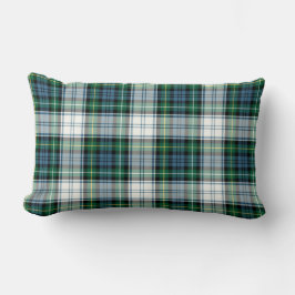 Klan Campbell Dress Tartan Grönt and White Play Lumbarkudde