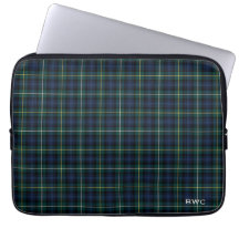 Klan Campbell of Argyll Tartan Blue Play Monogram
