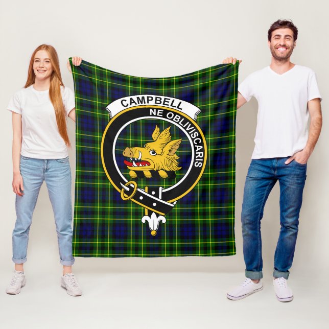 Klan Campbell of Breadalbane Modern Tartan Play Fleecefilt (På plats)