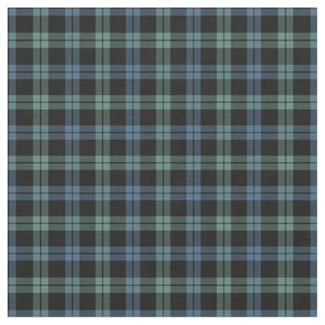 Klan Campbell of Loch Awe Ancient Tartan Tyg (Närbild)