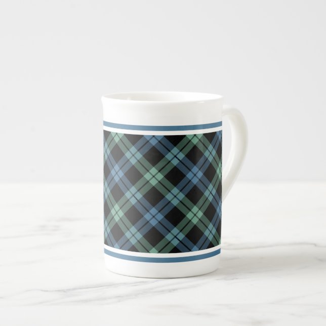 Klan Campbell of Loch Awe Tartan Blue Play Benporslin Mugg (Framsida höger)