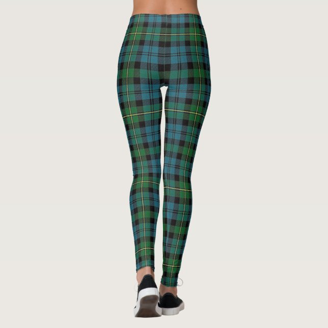 Klan Campbell of Loudoun Scottish Tartan Leggings (Baksida)