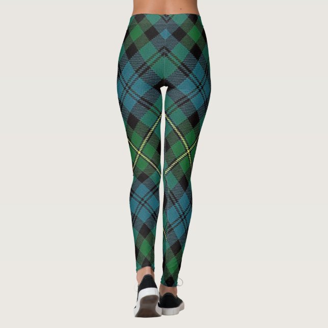 Klan Campbell of Loudoun Scottish Tartan Leggings (Baksida)