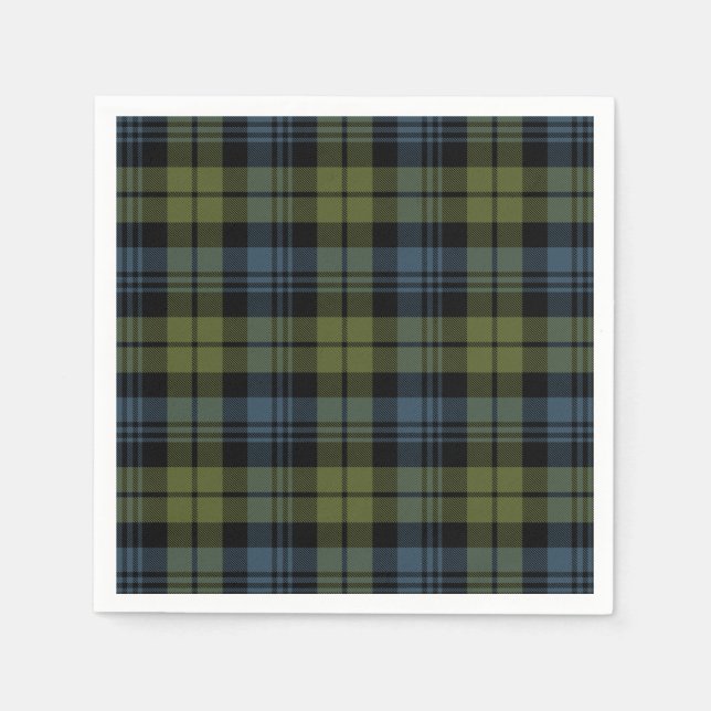 Klan Campbell Tartan Pappersservett (Framsidan)