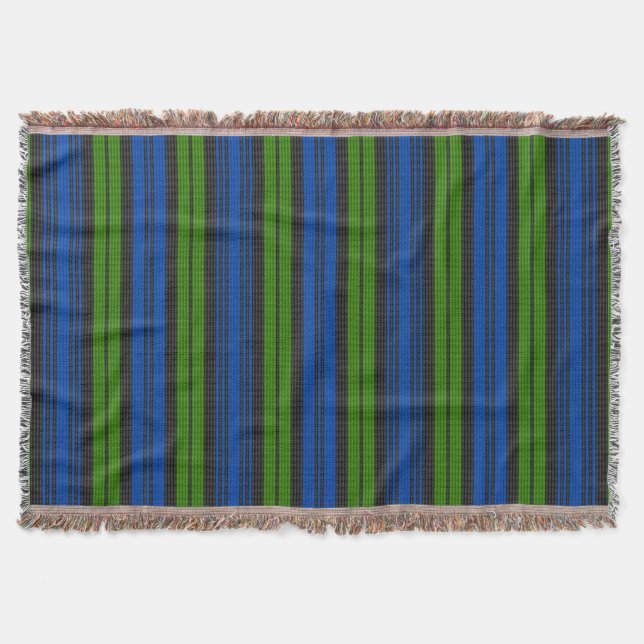 Klan Campbell Tartan Weft Throw Blanket Filt (Framsidan)