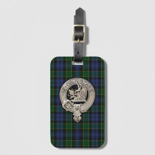Klan Campbell Vapensköld & Breadalbane Tartan Bagagebricka