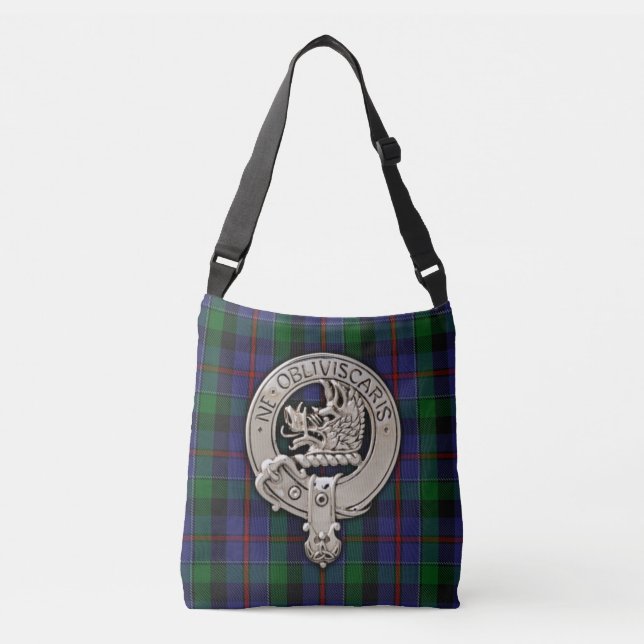 Klan Campbell Vapensköld & Cawdor Tartan Axelväska (Framsida)