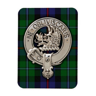 Klan Campbell Vapensköld & Cawdor Tartan Magnet