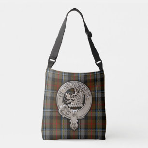 Klan Campbell Vapensköld & Hunting Tartan Axelväska