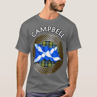 Klan Campbell Vapensköld Tartan Knot T Shirt