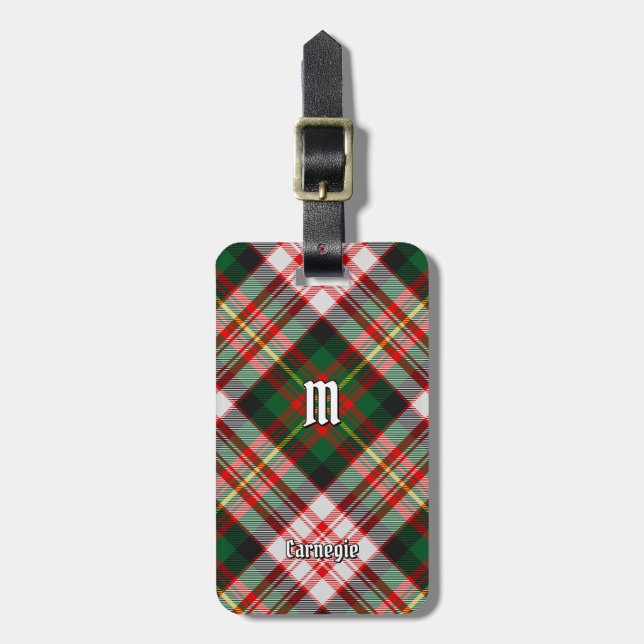 Klan Carnegie Dress Tartan Bagagebricka (Vertikal Framsida)