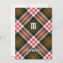 Klan Carnegie Dress Tartan Inbjudningar