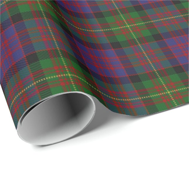 Klan Carnegie Scottish Tartan Presentpapper (Rullad Hörn)