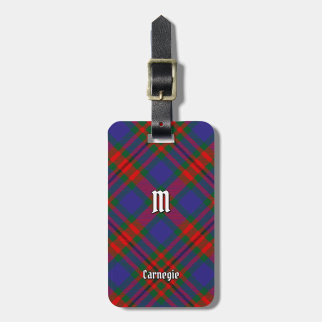 Klan Carnegie Tartan Bagagebricka (Vertikal Framsida)