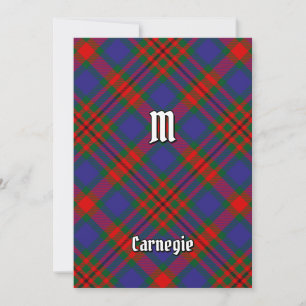 Klan Carnegie Tartan Inbjudningar