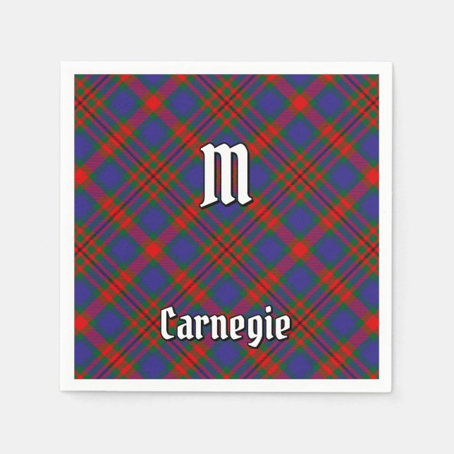 Klan Carnegie Tartan Pappersservett (Framsidan)