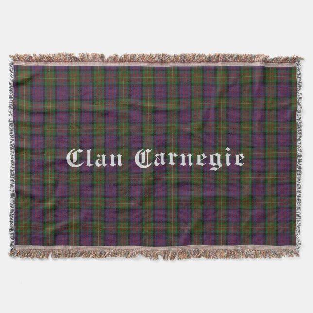 Klan Carnegie Tartan Throw Blanket Mysfilt (Framsidan)