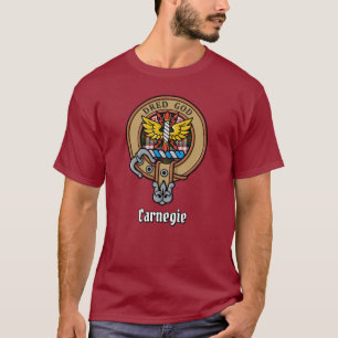 Klan Carnegie Vapensköld över Dress Tartan T Shirt