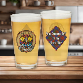 Klan Carnegie Vapensköld över Tartan Glaskopp