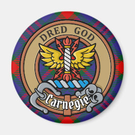 Klan Carnegie Vapensköld över Tartan Magnet