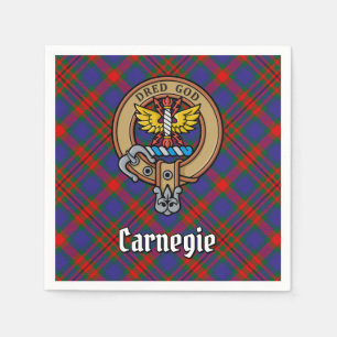 Klan Carnegie Vapensköld över Tartan Pappersservett