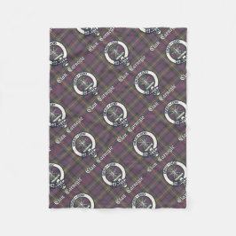 Klan Carnegie Vapensköld Tartan Fleecefilt