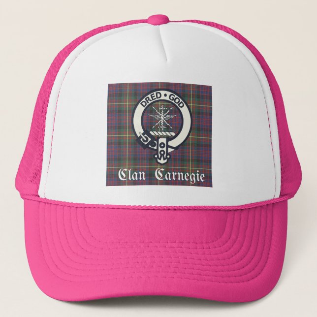 Klan Carnegie Vapensköld Tartan Keps (Framsida)