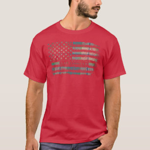 Klan Chisholm Colonial Scottish tartan US flagga k T Shirt