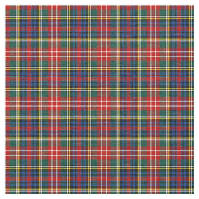 Klan Christie Tartan Tyg (Närbild)