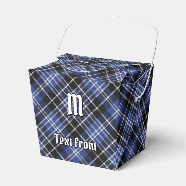 Klan Clark Tartan Favor Box Presentaskar (Framsidan Sidan)