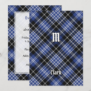 Klan Clark Tartan Inbjudningar