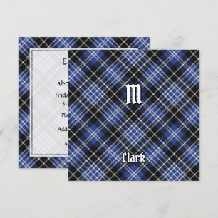 Klan Clark Tartan Inbjudningar