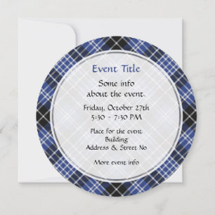 Klan Clark Tartan Inbjudningar