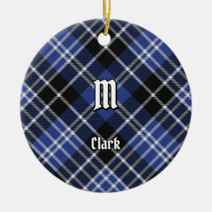 Klan Clark Tartan Julgransprydnad Keramik