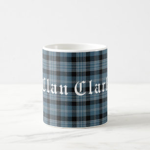 Klan Clark Tartan & Text Kaffemugg
