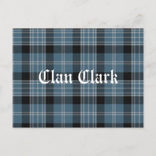 Klan Clark Tartan Vykort