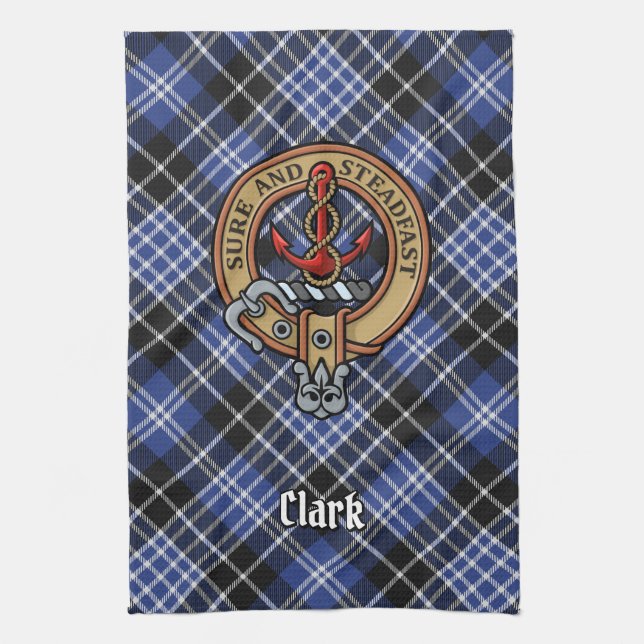 Klan Clark Vapensköld Kitchen Towel Kökshandduk (Vertikal)