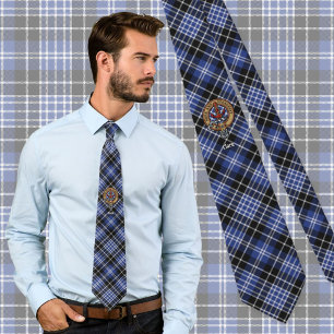 Klan Clark Vapensköld över Tartan Slips