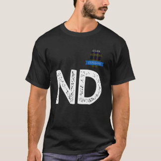 Klan Clelland N och Brev D-familjmatchning T Shirt
