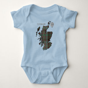 Klan Cochrane Vapensköld & Hunting Tartan T Shirt